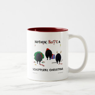 Tasse 2 Couleurs Rien n'aboutent Noël de Schipperke