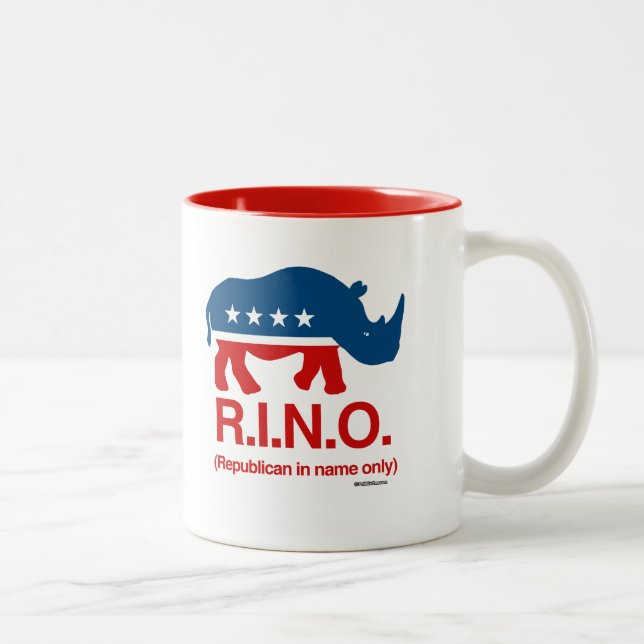 Tasse 2 Couleurs RINO - Républicain au nom uniquement (Droit)