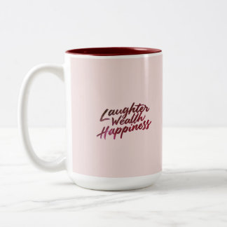 Tasse 2 Couleurs Rires Richesse Bonheur