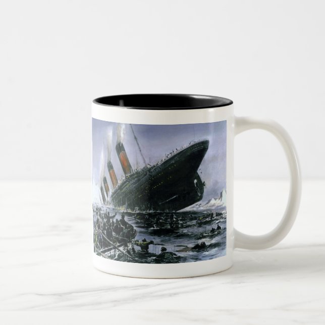 Tasse 2 Couleurs RMS de descente Titanic (Droit)