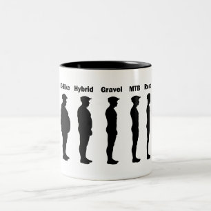 Tasse 2 Couleurs Roadie de l'évolution cycliste