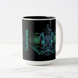 Tasse 2 Couleurs Robo Skull