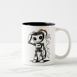 Tasse 2 Couleurs Robot cassé - Je vais bien