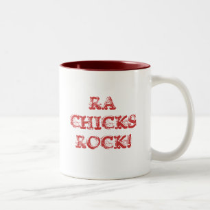TASSE 2 COULEURS ROCHE DE POUSSINS DE RA !