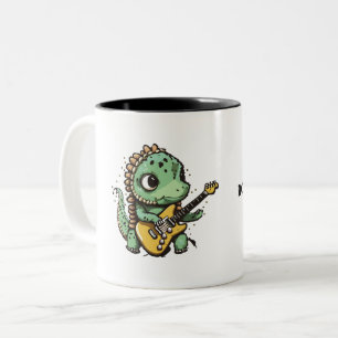 Tasse 2 Couleurs Rock & Coffee Dinosaur Rock Star