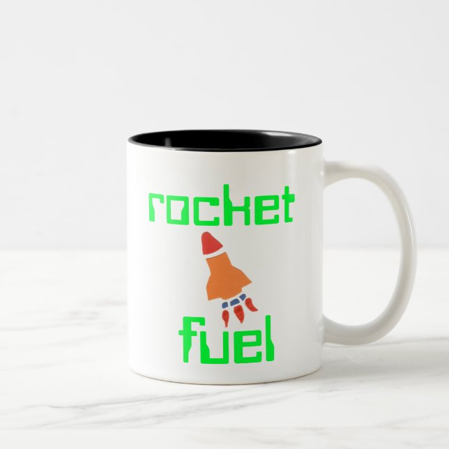 Tasse 2 Couleurs Rocket Fuel Father's Day Gift (Droit)