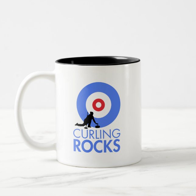 Tasse 2 Couleurs Rocks de curling (Gauche)