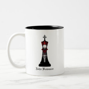 Tasse 2 Couleurs Roi noir / Nom personnalisé