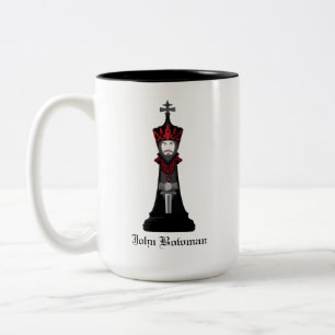 Tasse 2 Couleurs Roi noir / Nom personnalisé