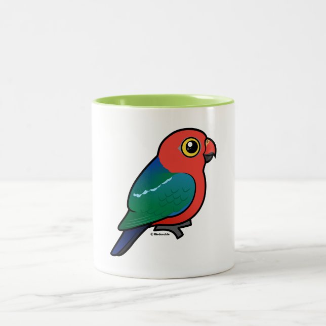 Tasse 2 Couleurs Roi-perroquet australien Birdorable (Centre)