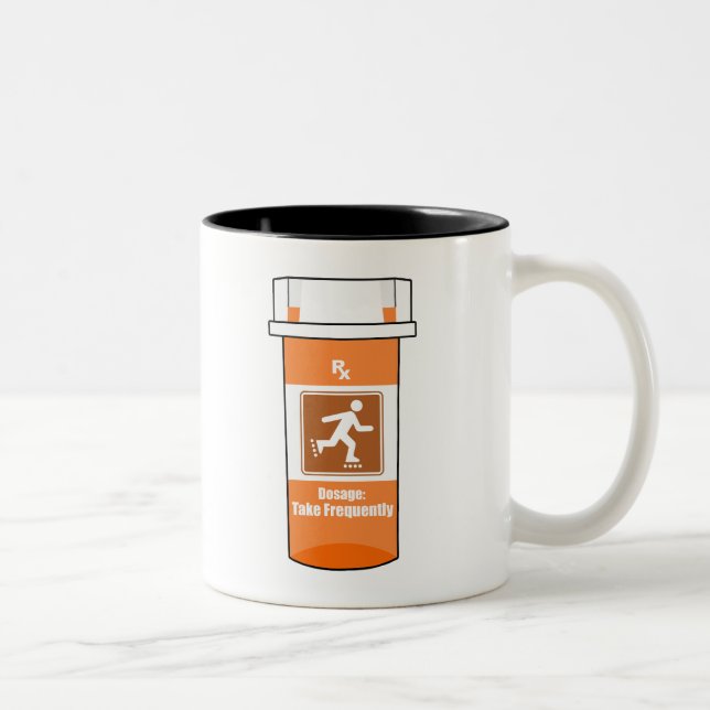 Tasse 2 Couleurs Rollerblading Est Mon Médicament (Droit)