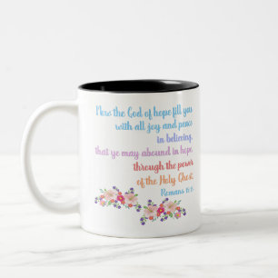 Tasse 2 Couleurs Romains 15 versets bibliques