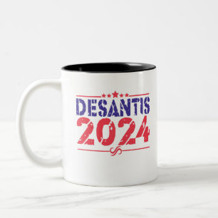 Tasse 2 Couleurs Ron DeSantis 2024 Présidentielle Élection Cadeau V