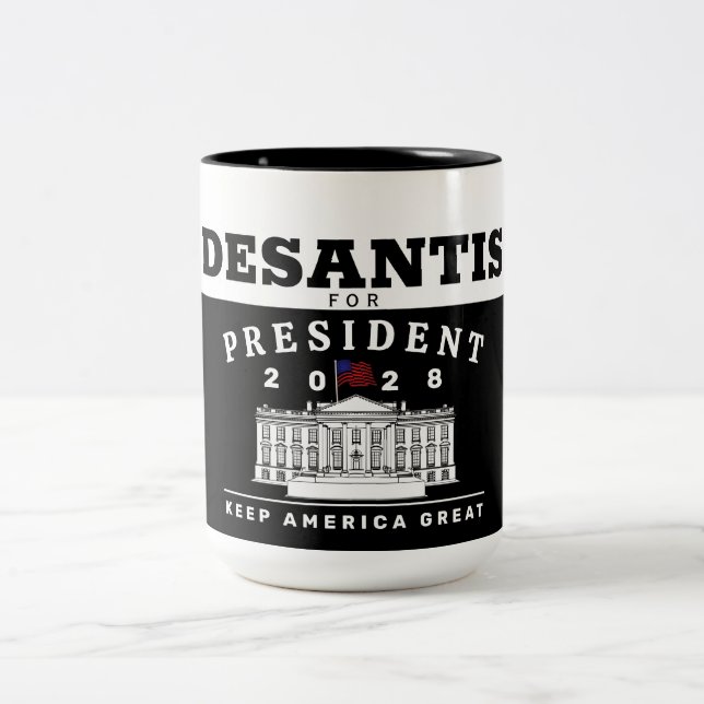 TASSE 2 COULEURS RON DESANTIS 2028 (Centre)