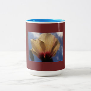 Tasse 2 Couleurs Rose blanche Ciel bleu Bourgogne