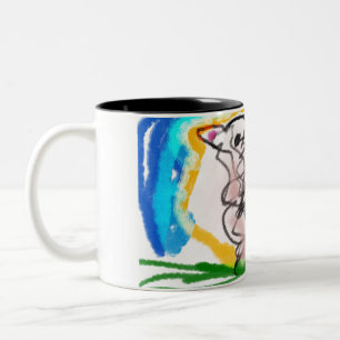 Tasse 2 Couleurs rose de jésus mort