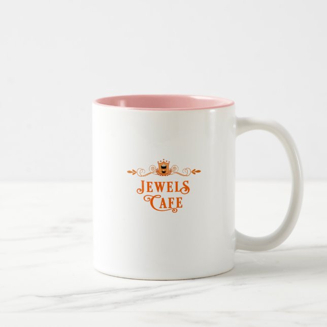 Tasse 2 Couleurs Rose de Jewels Arthur : Bijoux Café (Droit)