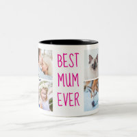 Rose fluo | Meilleure maman Jamais Custom Photo Mu