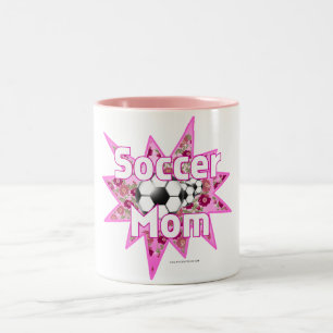 Tasse 2 Couleurs Roses de Soccer Mom