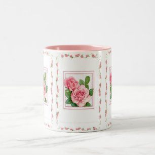 Tasse 2 Couleurs Roses Tasse-Roses