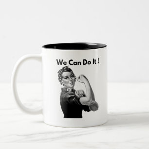 Tasse 2 Couleurs Rosie la riveteuse, nous pouvons le faire