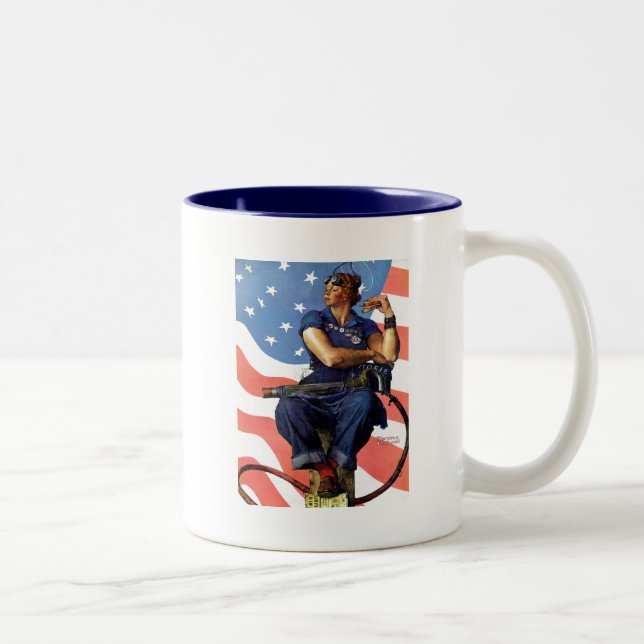 Tasse 2 Couleurs "Rosie le rivoir " (Droit)