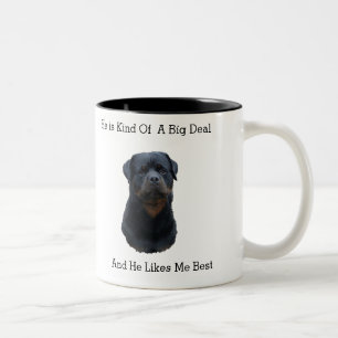Tasse 2 Couleurs Rottweiler