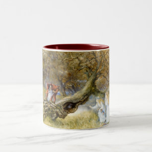 Tasse 2 Couleurs Rouge de neige blanc et de rose
