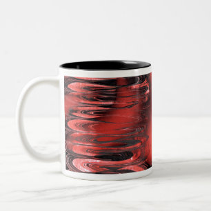 Tasse 2 Couleurs Rouge et rose ondulé