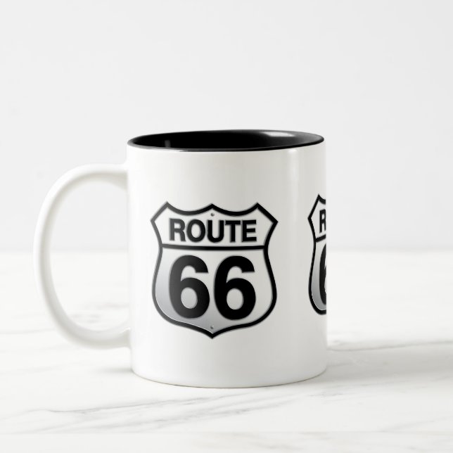 Tasse 2 Couleurs Route 66 (Gauche)