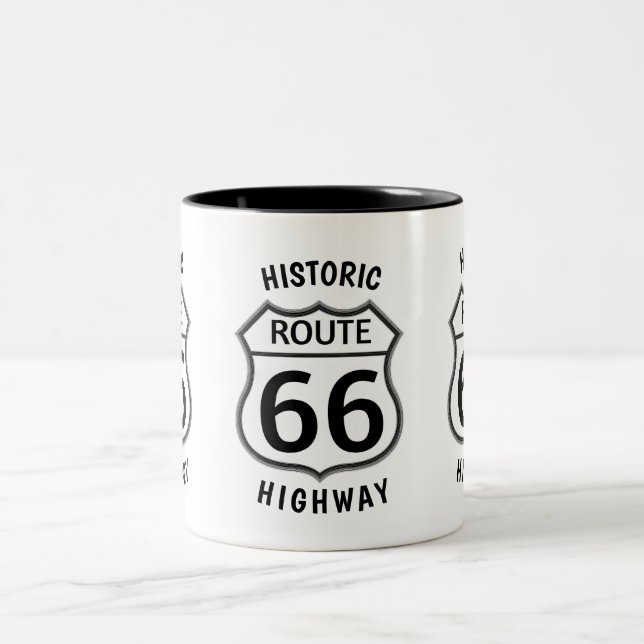 TASSE 2 COULEURS ROUTE 66 ROUTE HISTORIQUE (Centre)
