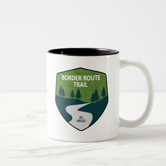 Tasse 2 Couleurs Route frontière Minnesota (Droit)