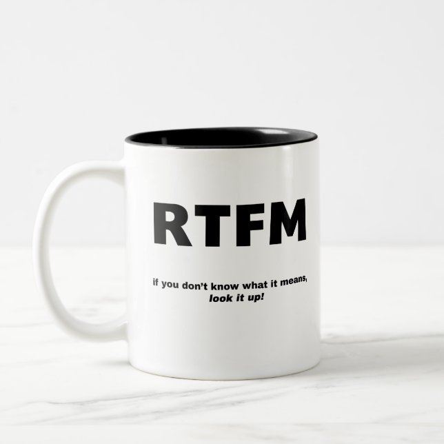 TASSE 2 COULEURS RTFM (Gauche)