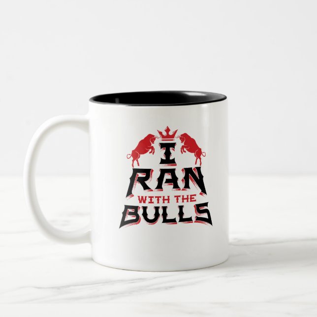 Tasse 2 Couleurs Running of the Bulls (Gauche)