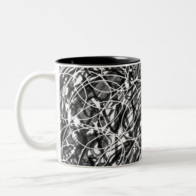 Tasse 2 Couleurs Rush of Time Abstract Art (Gauche)