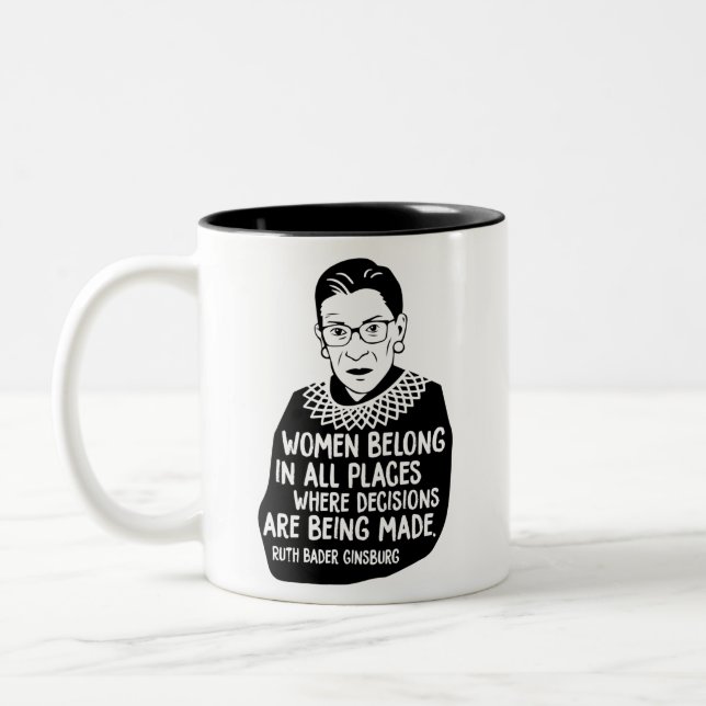 Tasse 2 Couleurs Ruth Bader Ginsburg (Gauche)