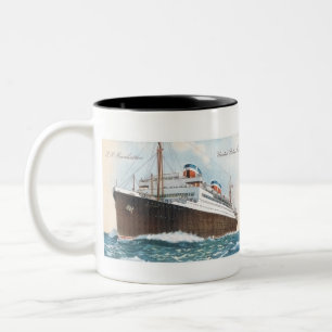 Tasse 2 Couleurs S.S. Revêtement d'océan vintage de Manhattan