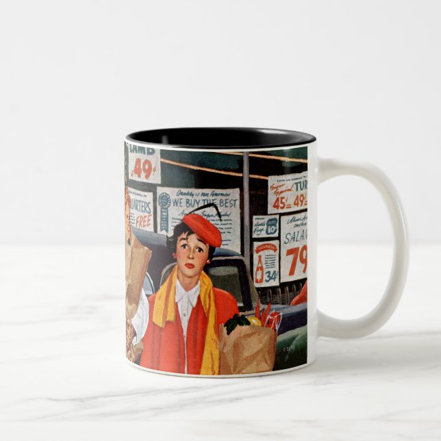 Tasse 2 Couleurs Sac complètement de problème (Droit)