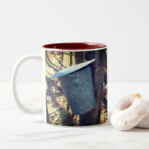 Tasse 2 Couleurs Sac de sirop d'érable personnalisé
