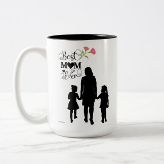 Tasse 2 Couleurs Sac réutilisable pour la fête des Mères. Un petit