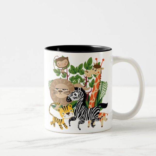 Tasse 2 Couleurs Safari animal (Droit)