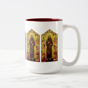 Tasse 2 Couleurs Saint Francis de la Renaissance d'Assisi