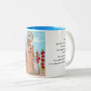Tasse 2 Couleurs Saint François Coyote Saint d'Assise