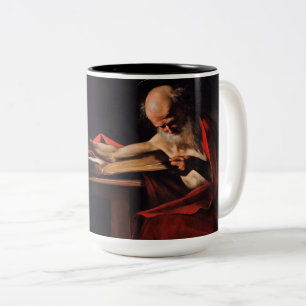 Tasse 2 Couleurs Saint Jérôme écrivant (par Caravage)