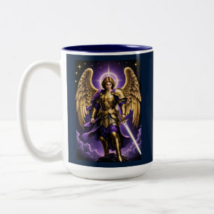 Tasse 2 Couleurs Saint Michel l'Archange catholique romain