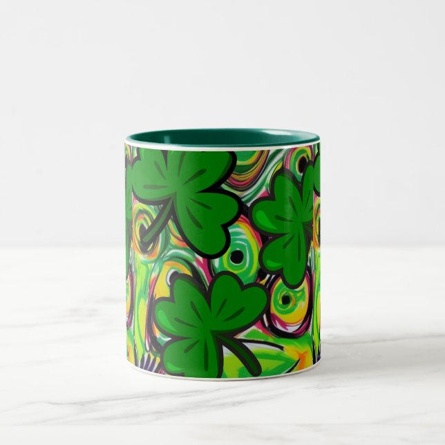 Tasse 2 Couleurs Saint Patrick's Day (Centre)
