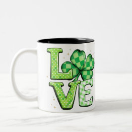 Tasse 2 Couleurs Saint Patrick's Day Love Green Irish