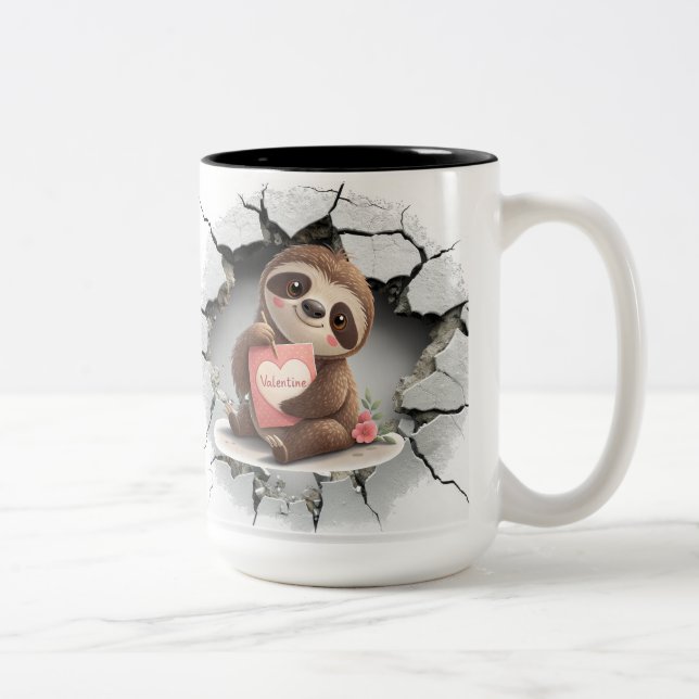 Tasse 2 Couleurs Saint Valentin (Droit)