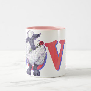 Tasse 2 Couleurs Saint Valentin au mouton