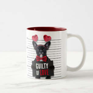 Tasse 2 Couleurs Saint Valentin Culpabilité Aimer Chien Drôle Mugsh